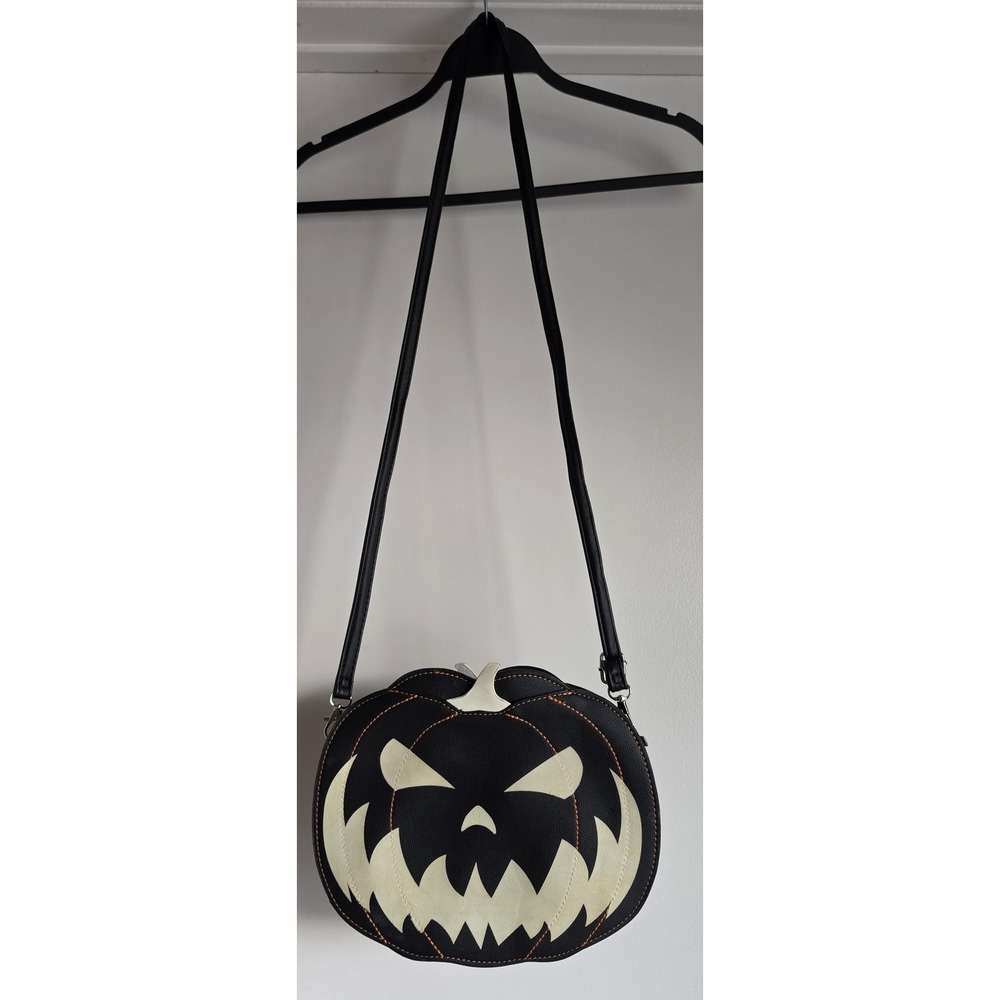Sleepyville Critters Crossbody Bag Black Cream Orange Shoulder Purse Handbag